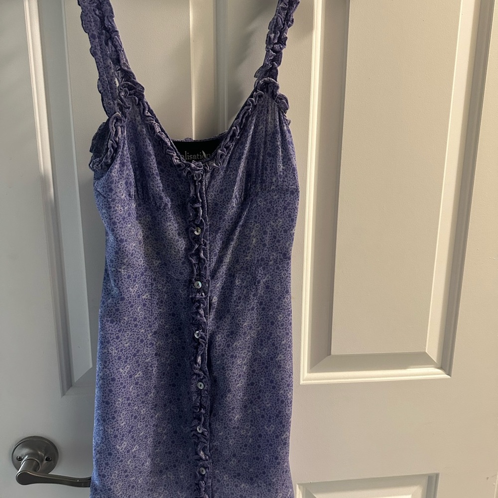 Realisation Par Lavender Floral Dress